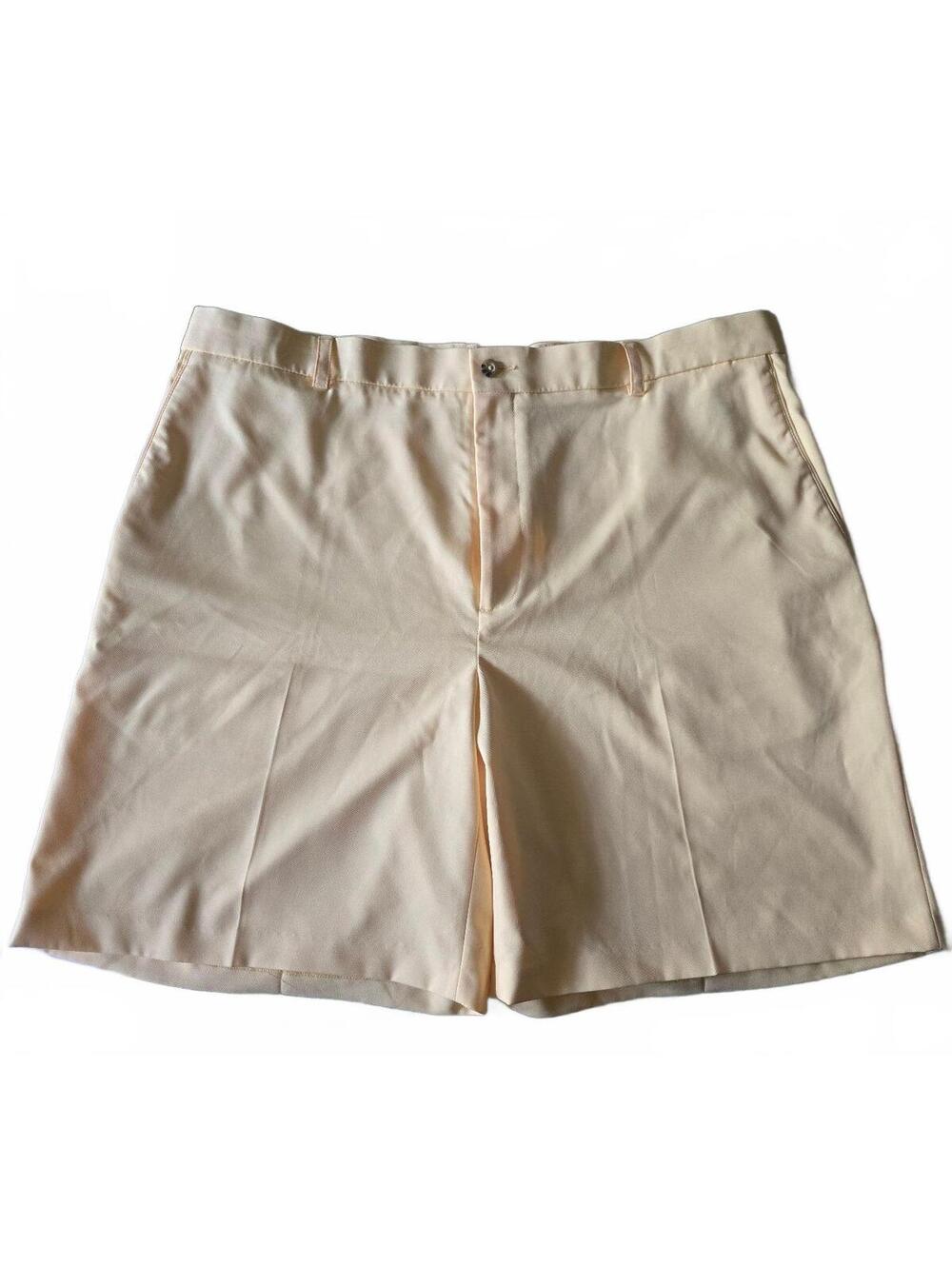 Oxford Golf Mens Yellow Performance Stretch Shorts Size 44 100% Polyester